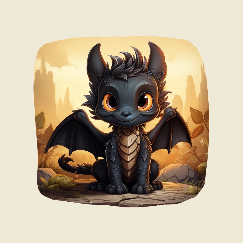 Jack le doux dragon noir
