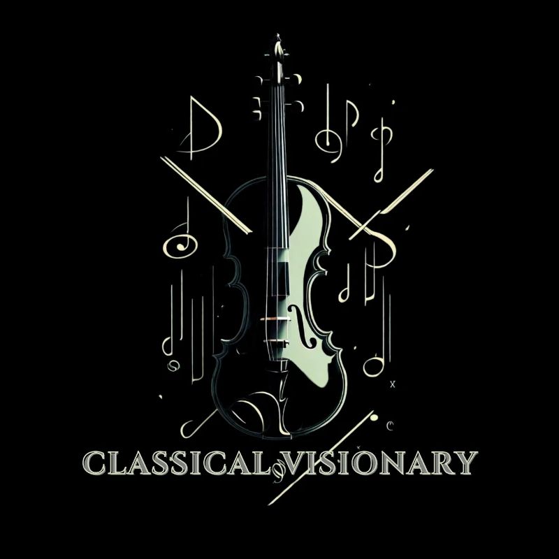 Minimalistic Classy design for classical music fan