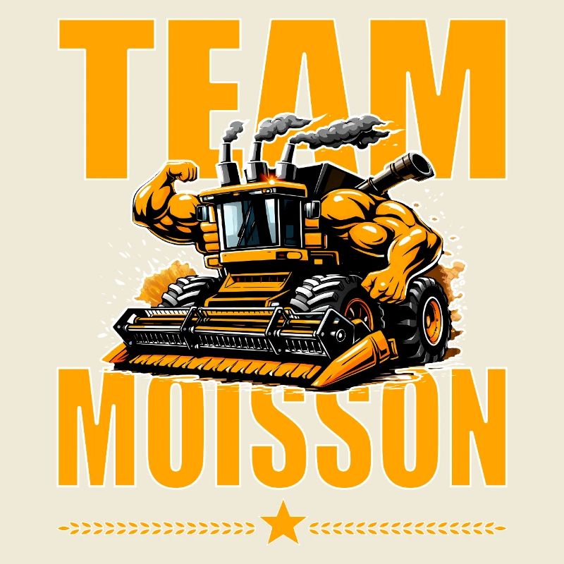 Team moisson humour moissonneuse bodybuildée