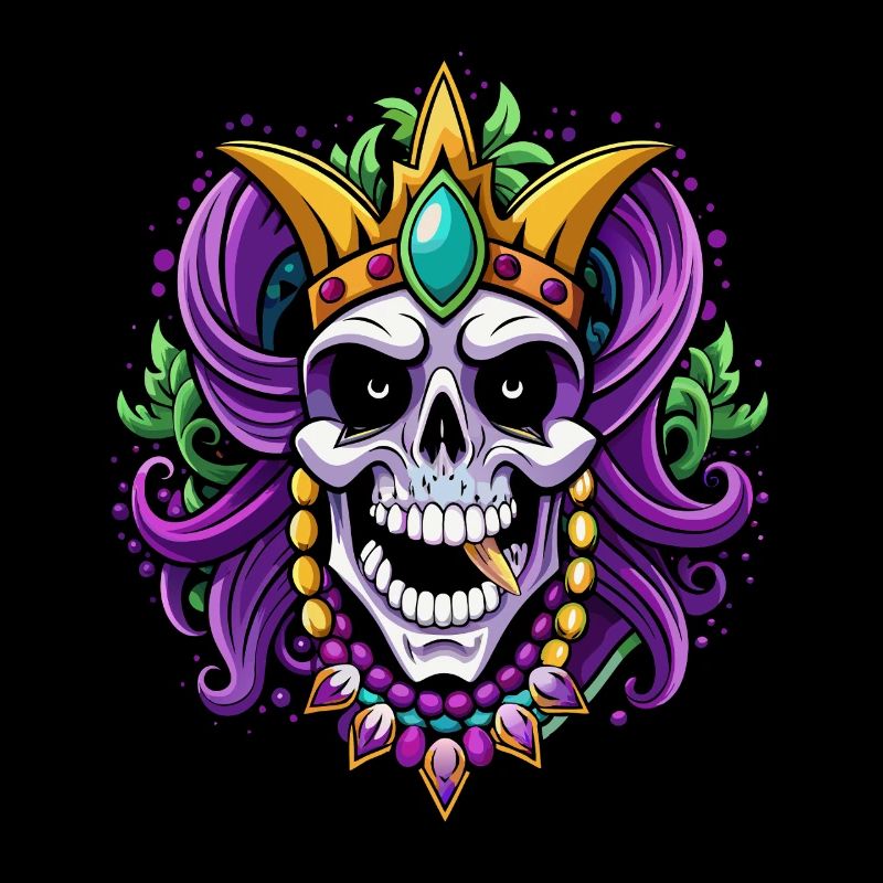 Mardi Gras - Carnaval - Crâne - Cadeau