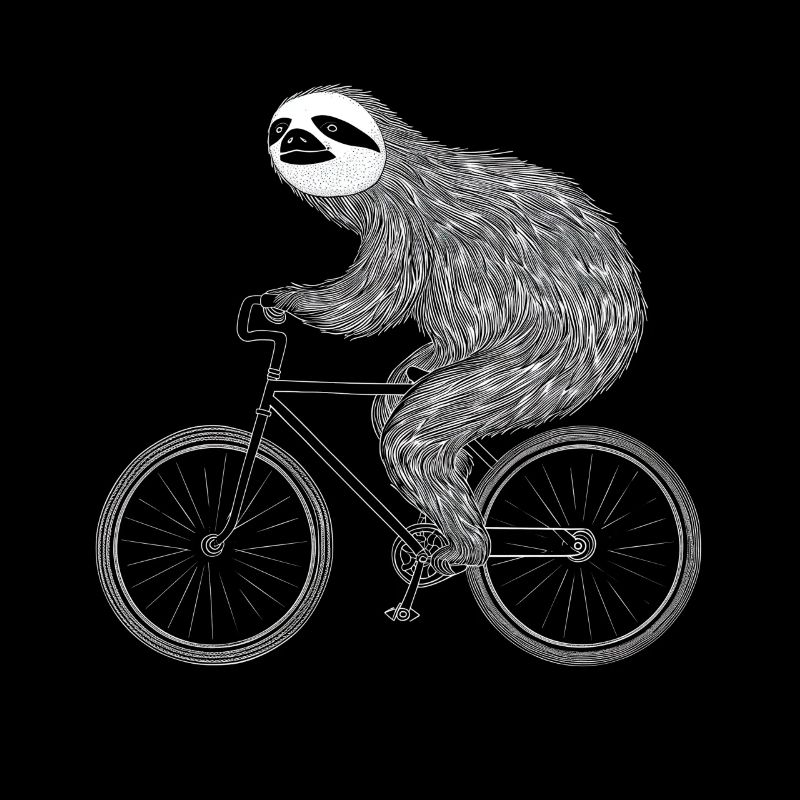 Sloth Bicycle Funny Gift