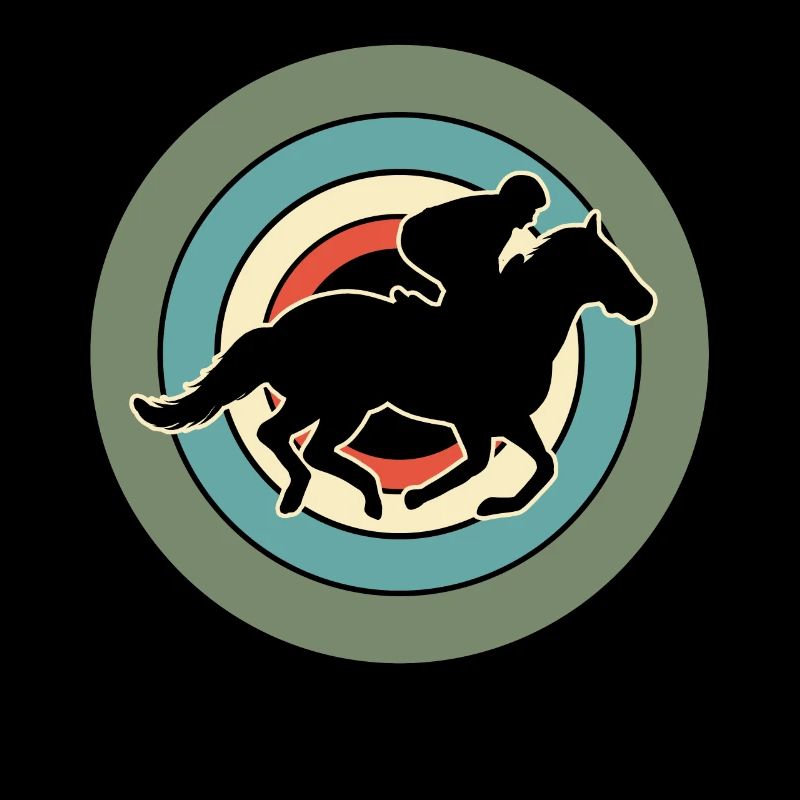 Cavalier Cavalier Equestre Rétro