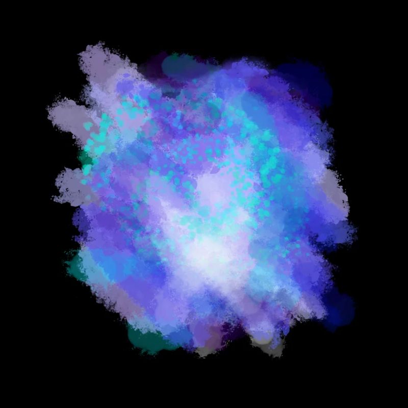Aquarelle Violet Turquoise Azur Illustration