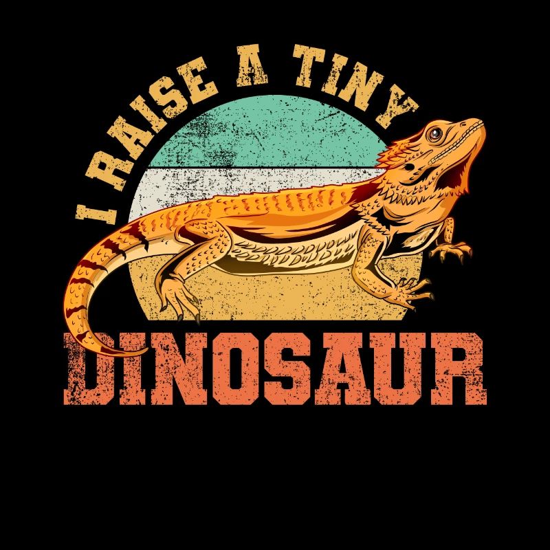 Bartagame Eidechse Reptil Vintage