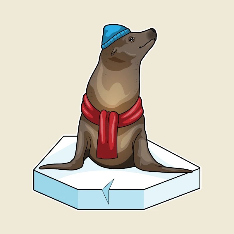 Seehund Eisscholle