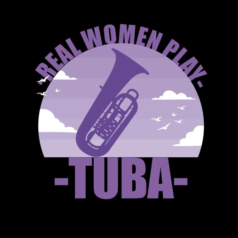 Tuba Instrument Musikerin Mädchen Geschenk