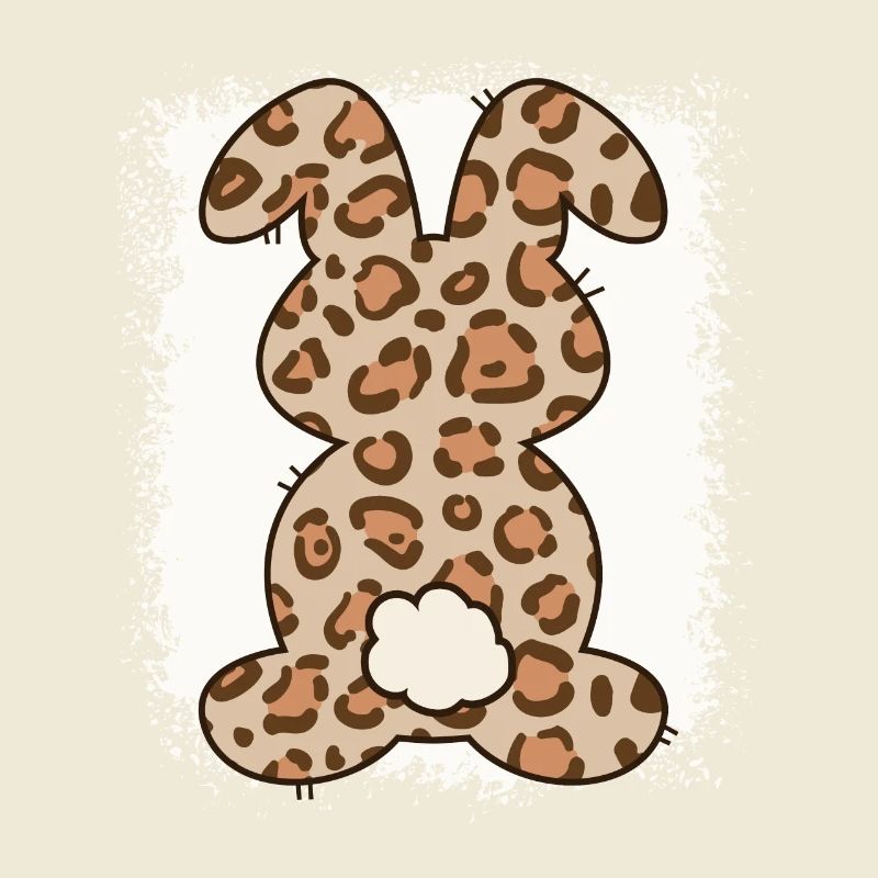 Leopard Print Bleached Easter