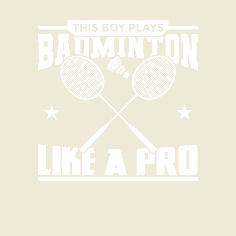 Junge spielt wie ein Badminton Profi