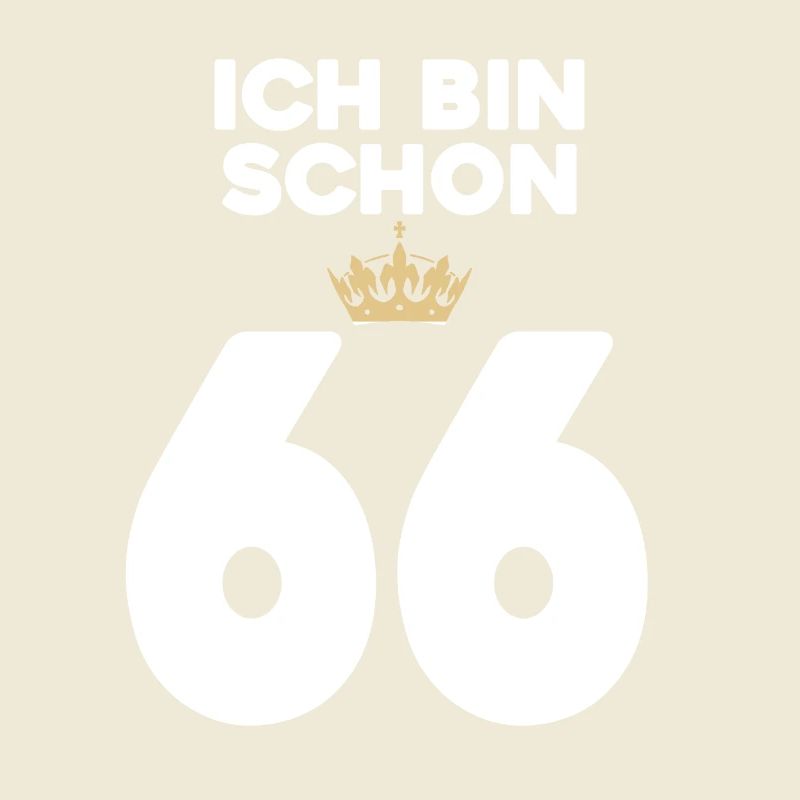 66. Geburtstag Geschenk - 66 Jahre mit Krone