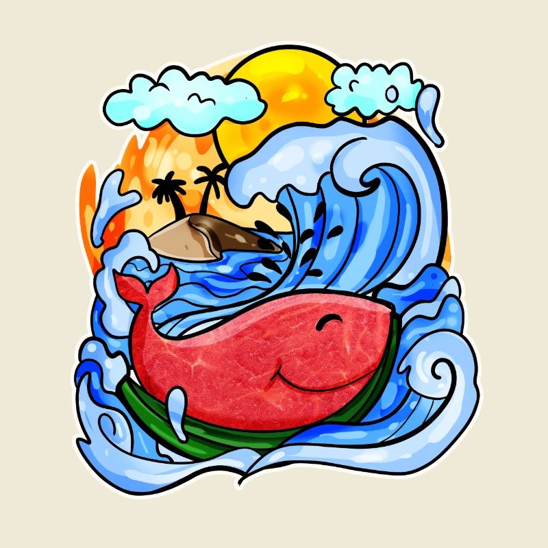 Baleine pastèque