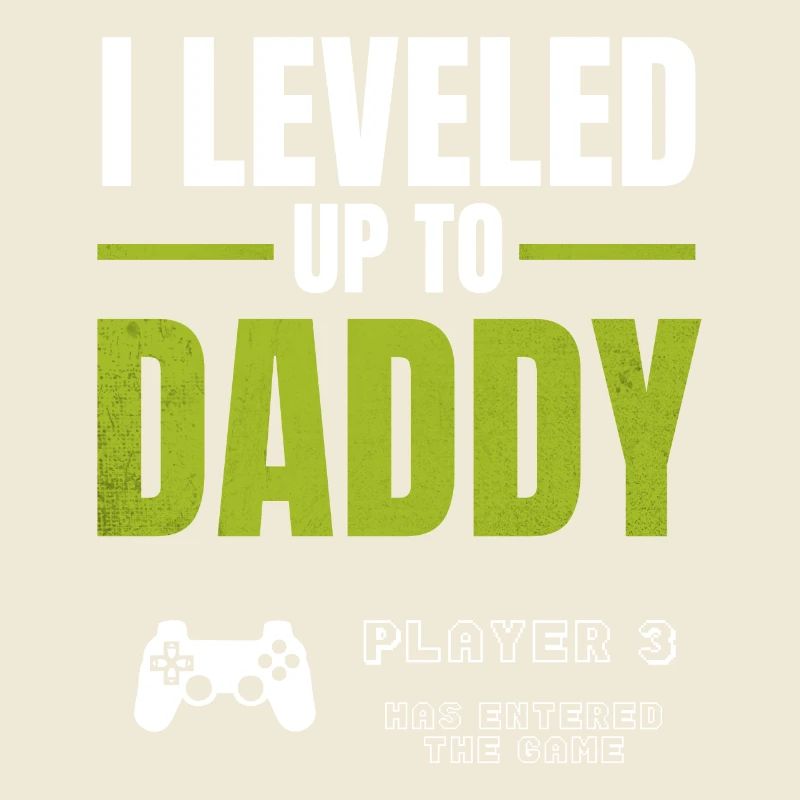 Level Up Daddy – Gamer Väterdesign