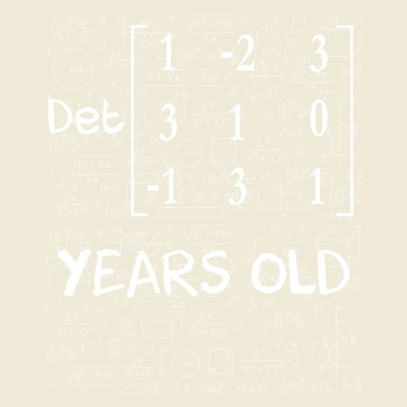 37th birthday 37 years matrix determinant