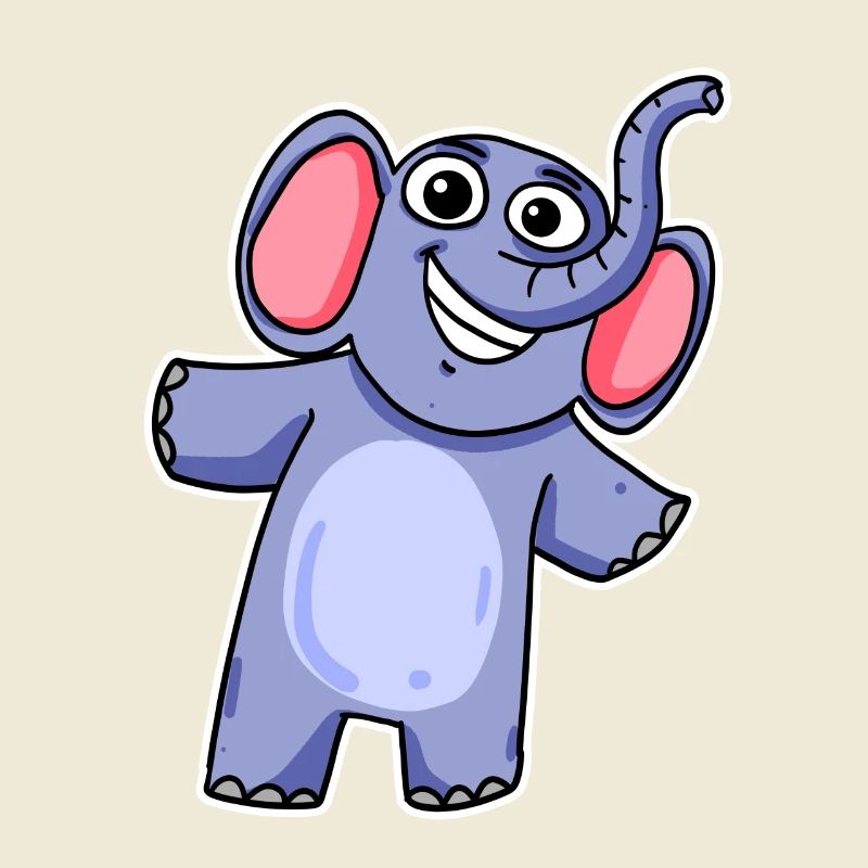 Niedlicher Kleiner Elefant