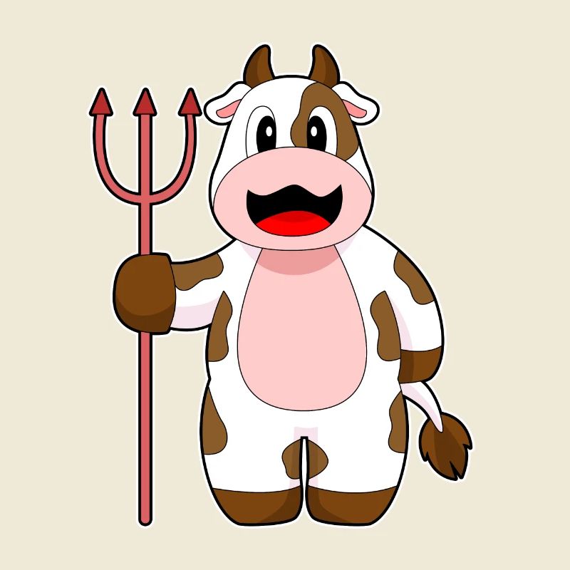 Vache Halloween Devil Trident
