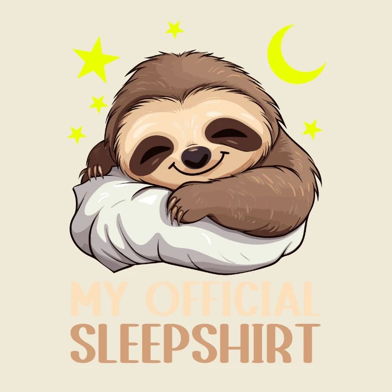 Sleep Mode: Cuddly Sloth with Pillow