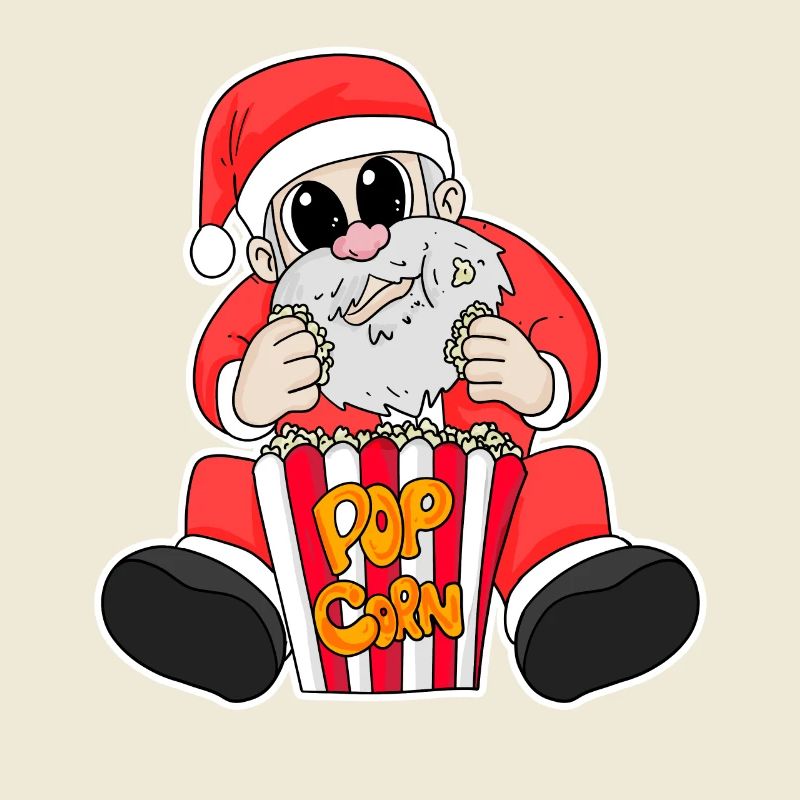 Weihnachtsmann Popcorn Weihnachten