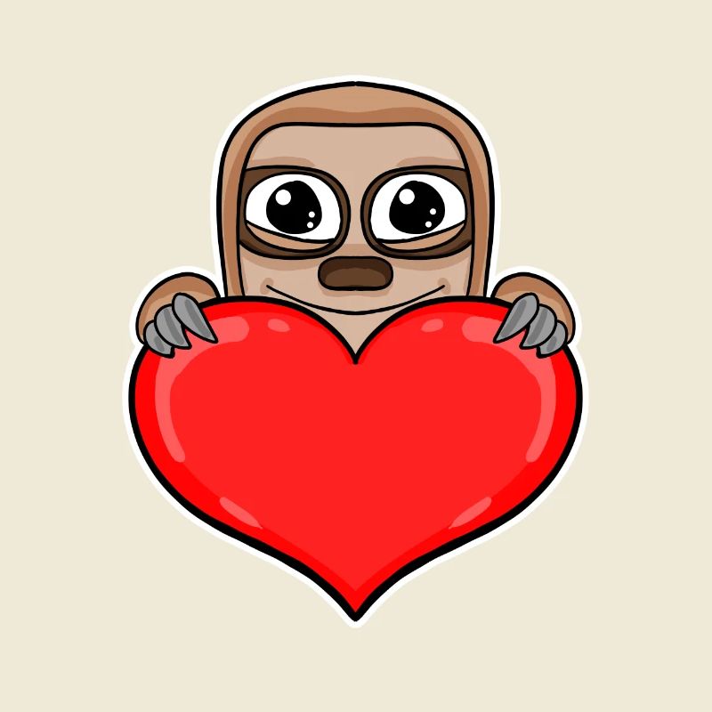 Sloth Heart Romantic