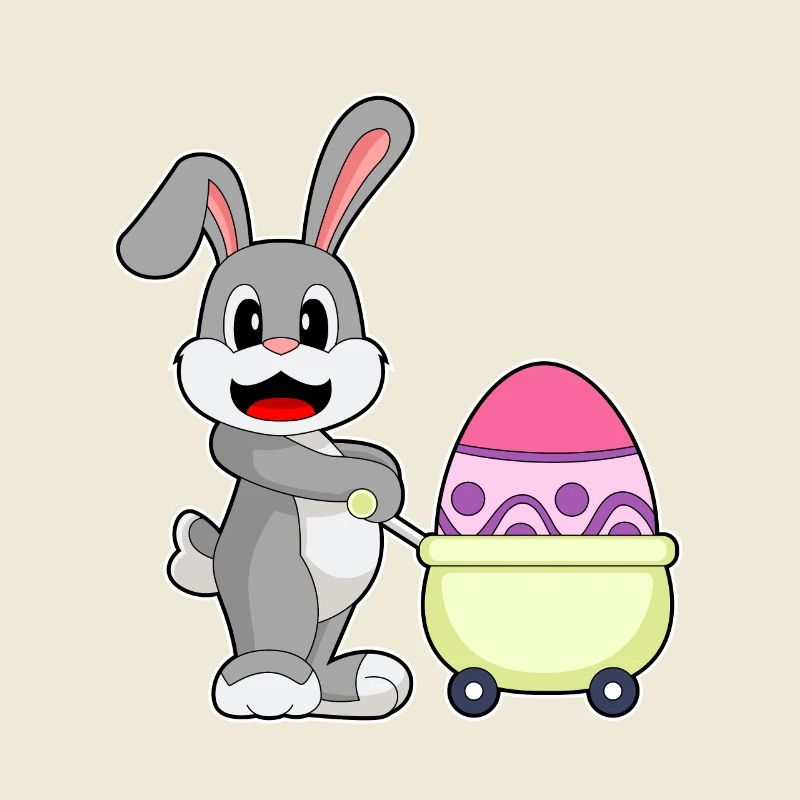 Bunny Easter Shopping