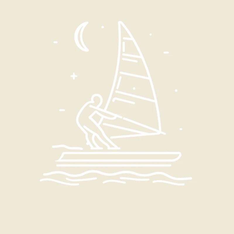 Dessin de planche à voile
