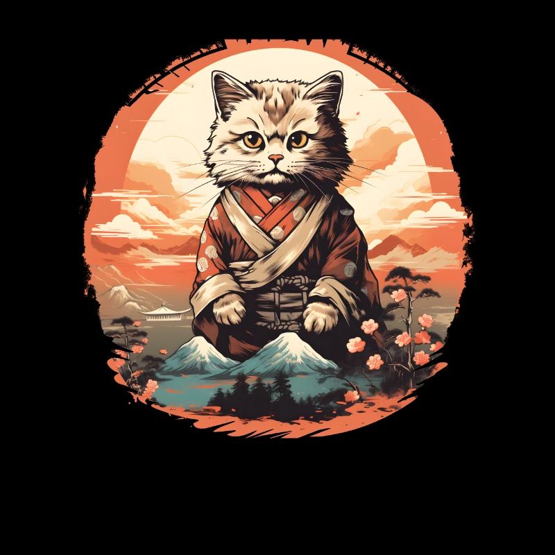 Cat Japanese Art