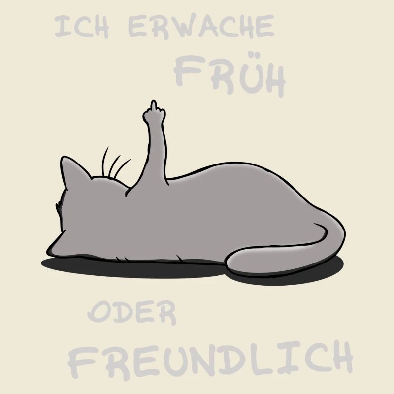 Ich erwache früh oder freundlich