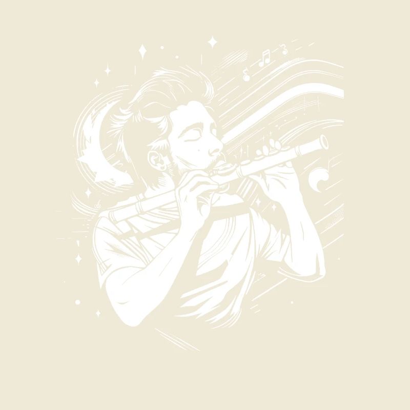 Flutist Drawing
