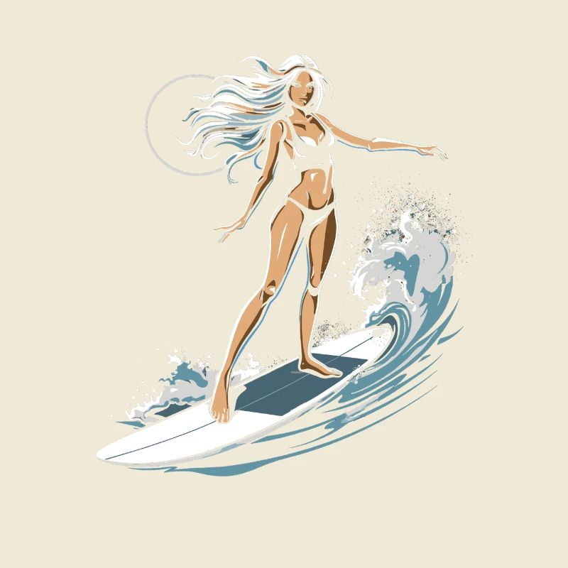 Graphique de surfeuse