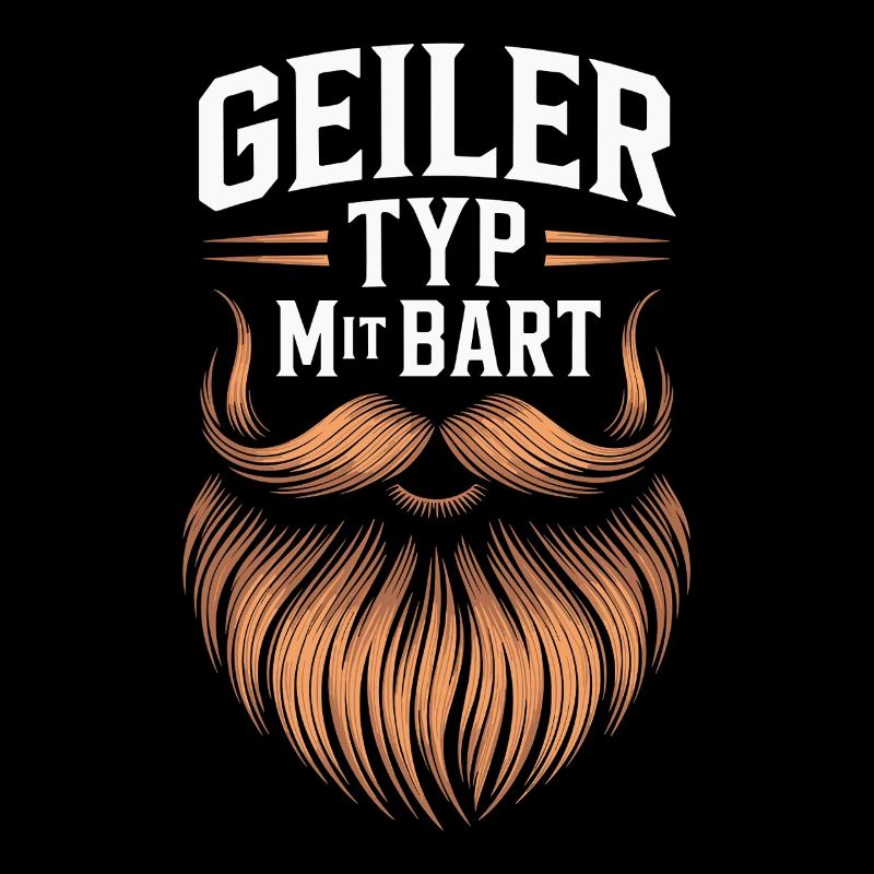 Geiler Typ Mit Bart Bartträger Barbier Vollbart
