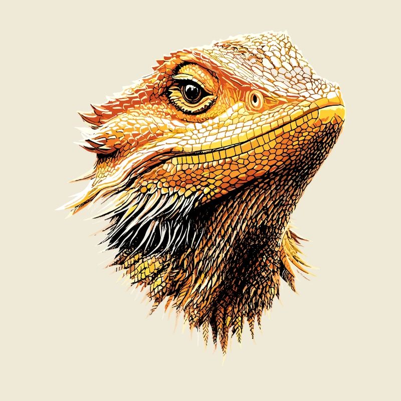 Bartagame Echse Bearded Dragon Süße Bartagamen