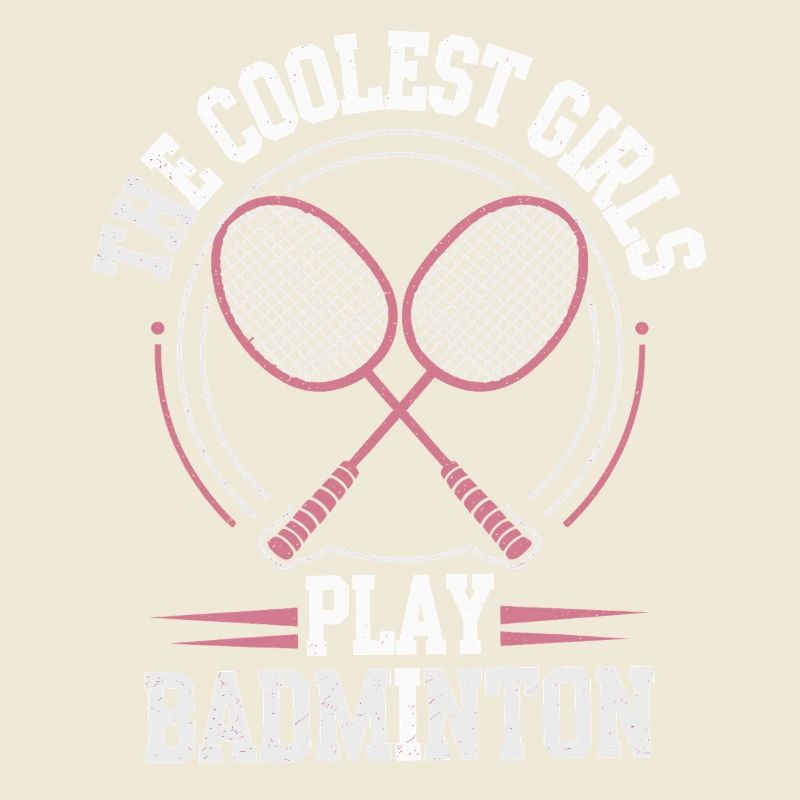 Conception de fille de badminton
