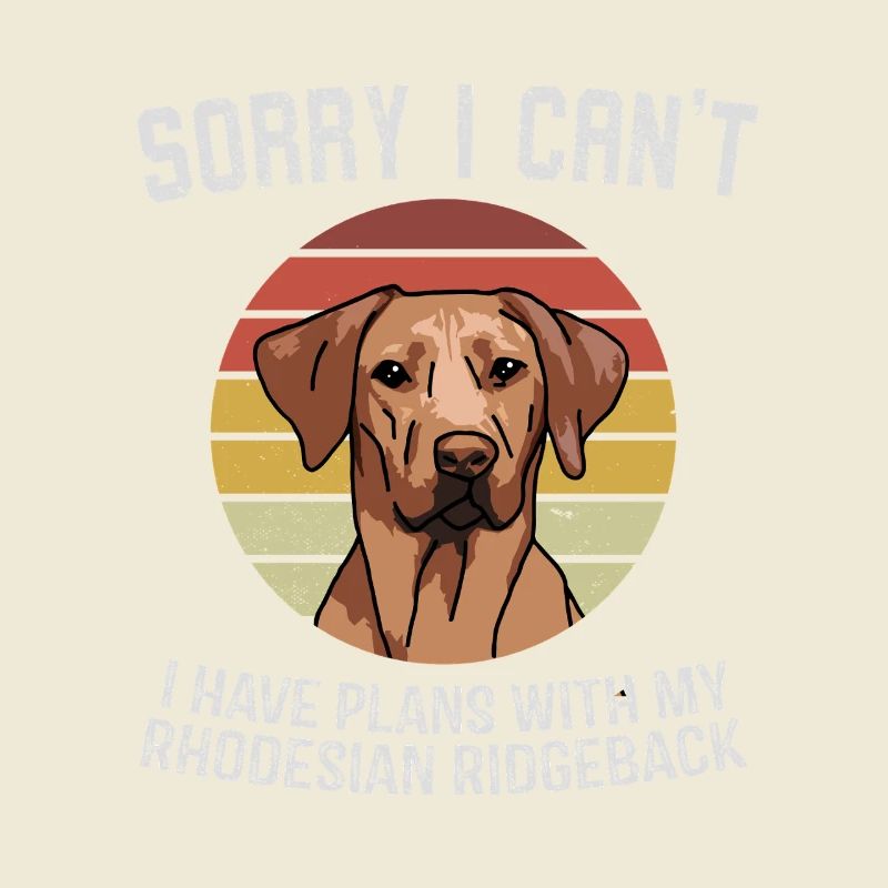 Graphique d’excuses du Rhodesian Ridgeback