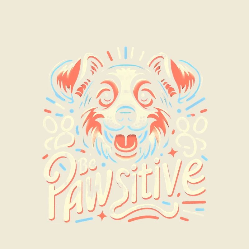 Be pawsitive süßer Hund