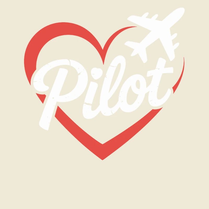 Herz und Flugzeug Pilot Design