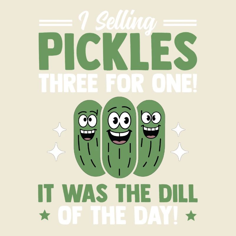 Vendeur de concombre, cornichons, aneth, cadeau de concombre