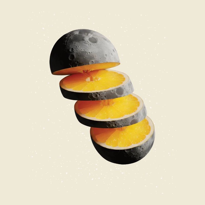 Tranches de citron de lune Citron de lune