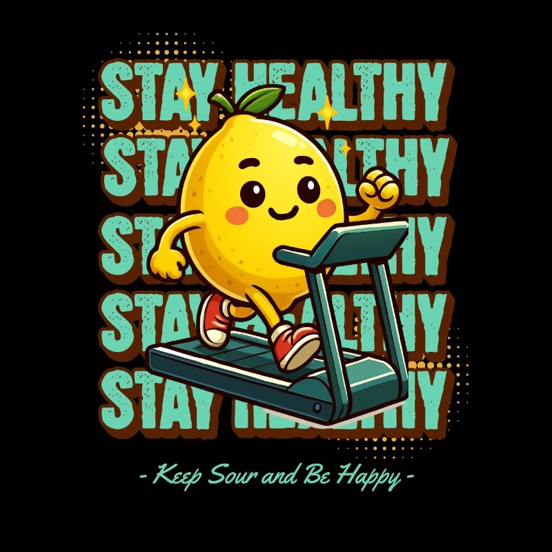 Limonade Lemonade Zitronen Design Stay Healthy