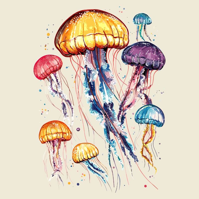 Méduse Méduse de feu Méduse Méduse mignonne