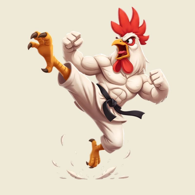 Karaté du coq de combat