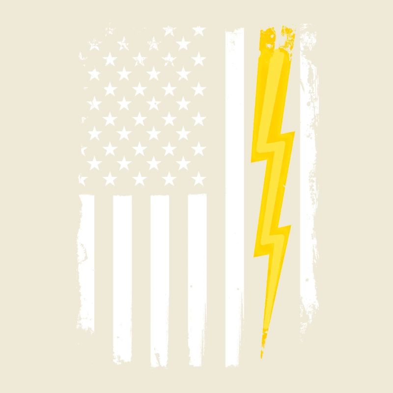 US Flag Flash Patriotic Electrical Engineer