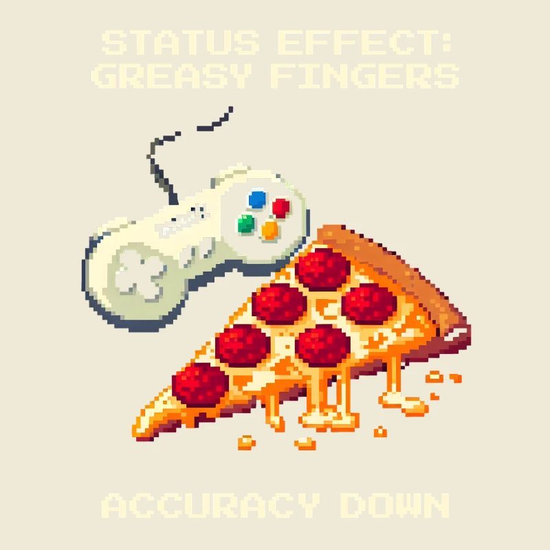 Status Effect: Greasy Fingers | Pizza Aim Humor