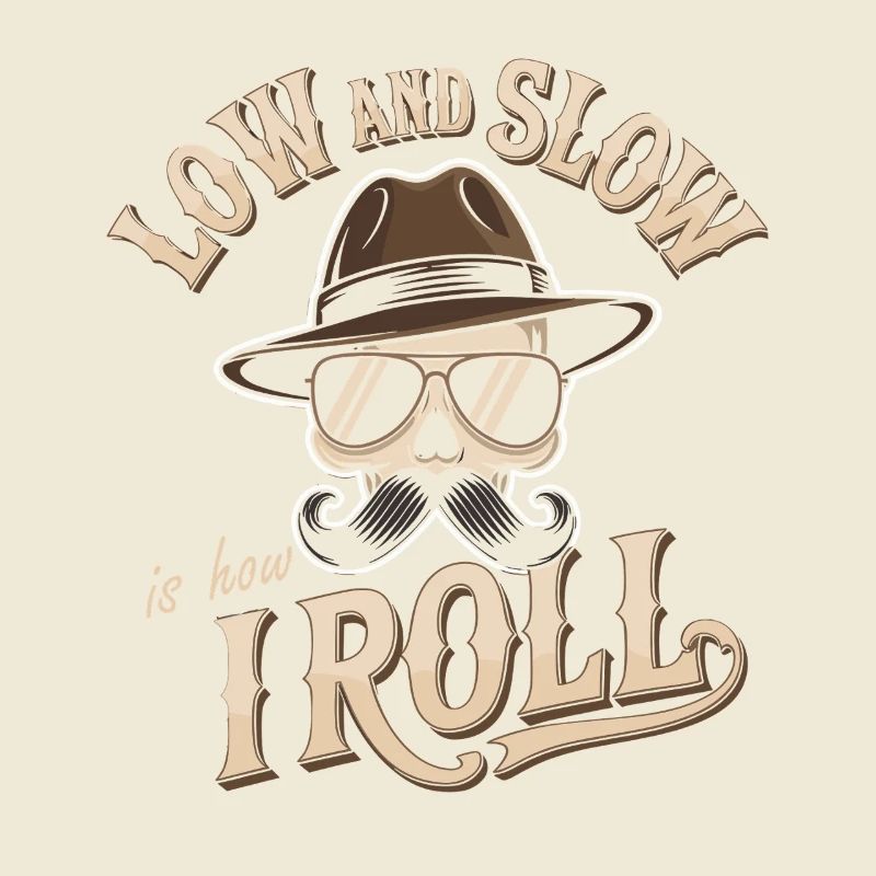 Low and Slow Roll BBQ Motif