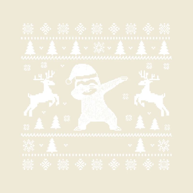 Dabbing Sloth Art de Noël