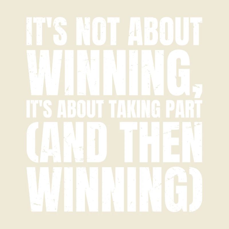 Ce n’est pas une question de gagner, c’est de participer