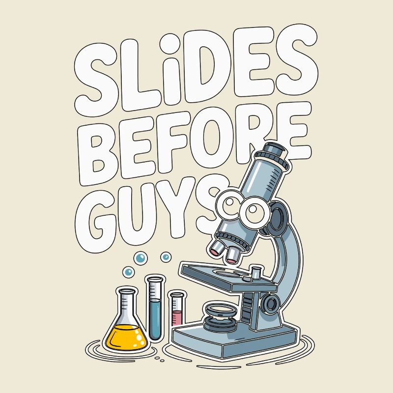 Lab Technician Slides Before Guys Laboratory Work