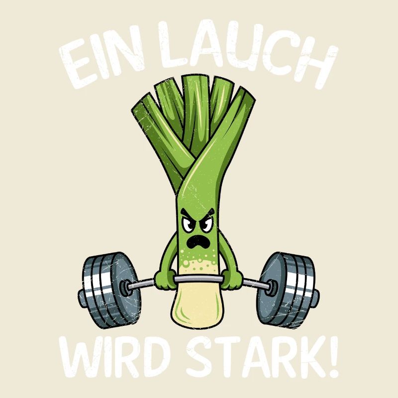 Gewichtheber EIN LAUCH WIRD STARK Lustiges