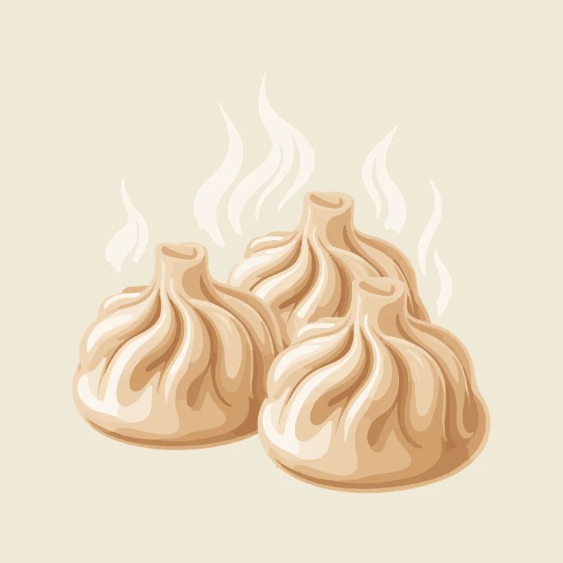 Dampfende Dumpling-Design