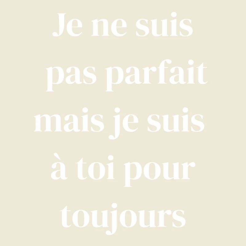 Amour éternel malgré les défauts