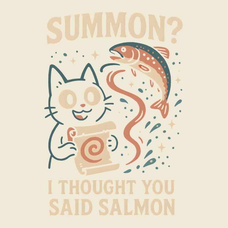 Invoquer du saumon ? | Chat Flippant Mignon