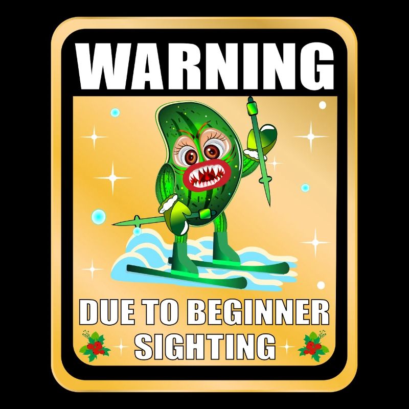 Concombre de ski drôle