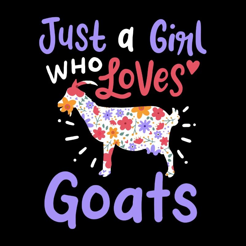 Nur ein Mädchen, das Ziegen liebt